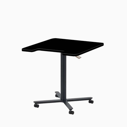 ERGOWORKS Mobile Single Pole Pneumatic Adjustable Desk Ergoworks