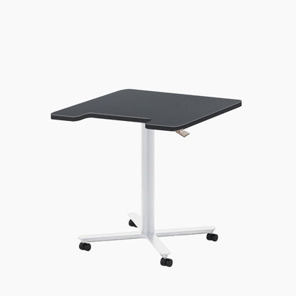 ERGOWORKS Mobile Single Pole Pneumatic Adjustable Desk Ergoworks