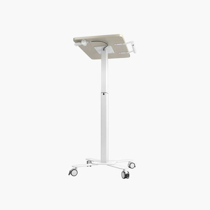 Ergoworks Mobile Single Pole Pneumatic Height Adjustable Desk Ergoworks