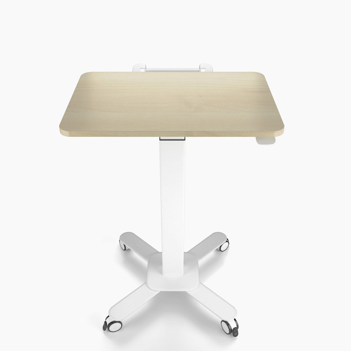 Ergoworks Maple Mobile Single Pole Pneumatic Height Adjustable Desk Ergoworks