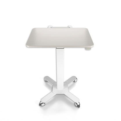 Ergoworks Mobile Single Pole Pneumatic Height Adjustable Desk Ergoworks