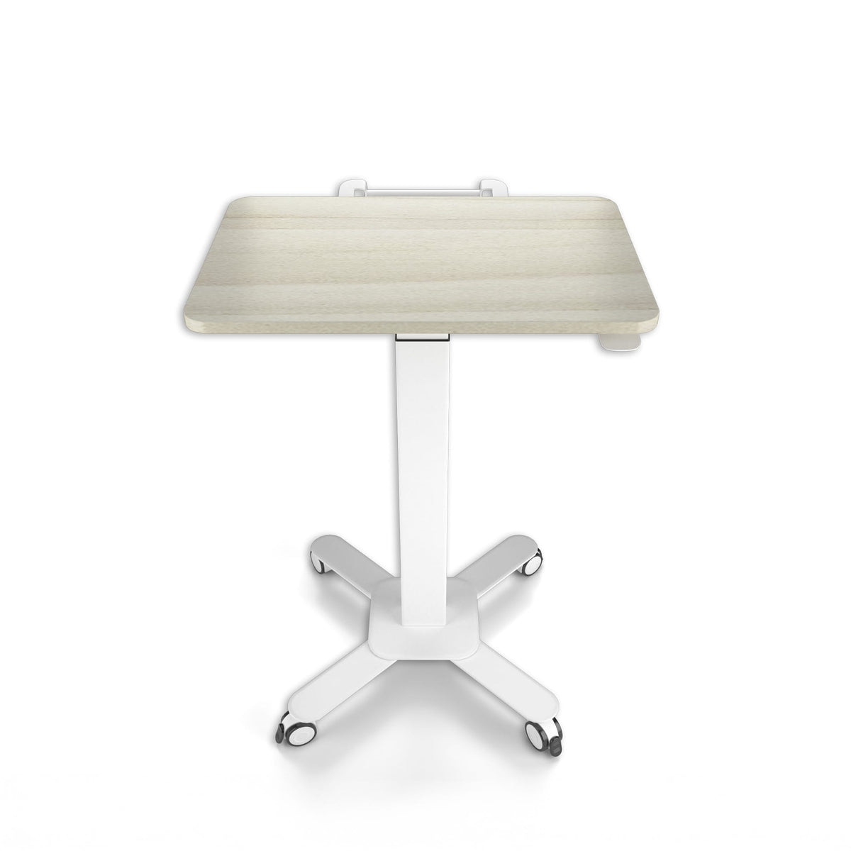 Ergoworks Mobile Single Pole Pneumatic Height Adjustable Desk Ergoworks
