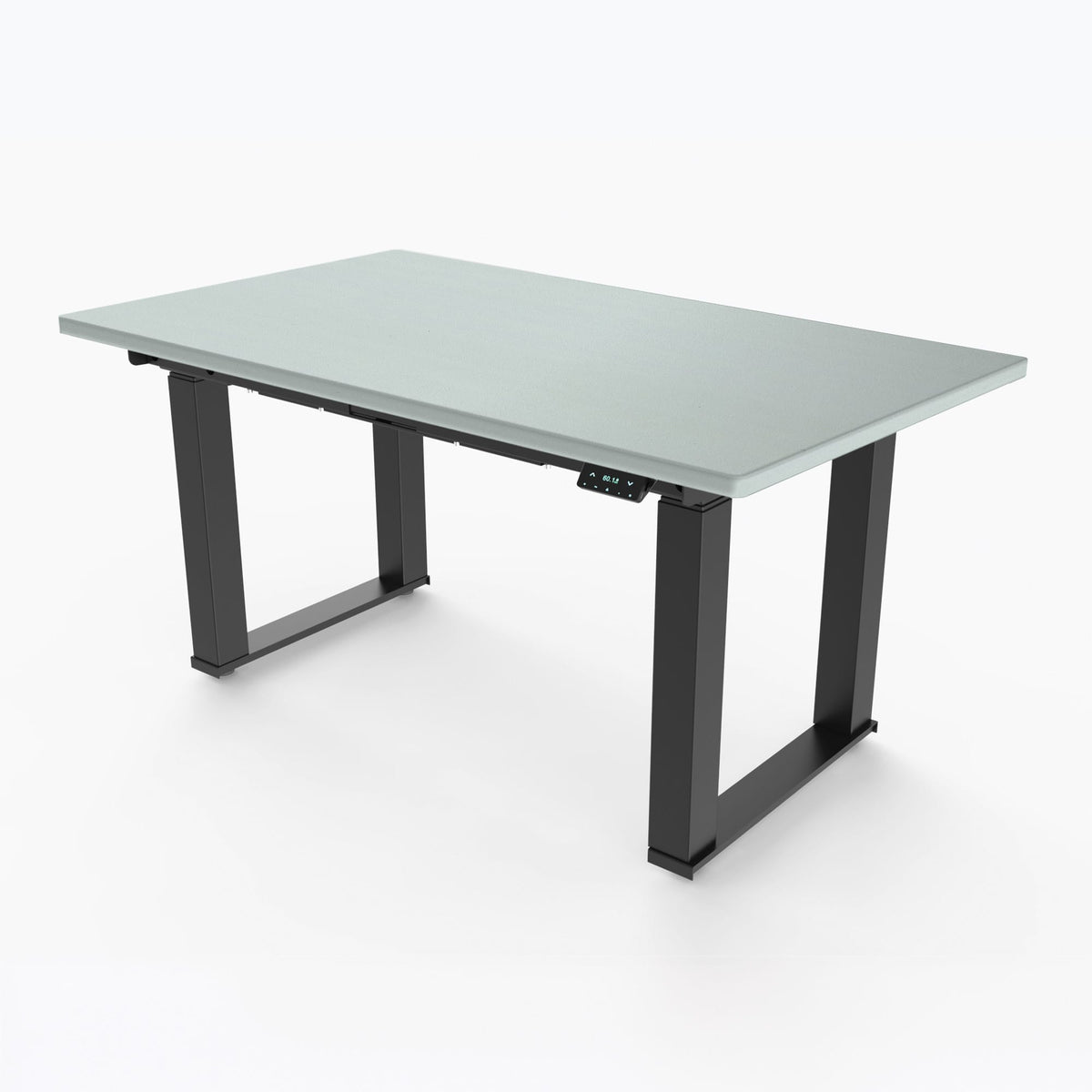 Ergoworks Meeting Room Electric Desk Grey (MFC203) (+$30) / Black Majestic Standing Desk, MFC Tabletop Ergoworks