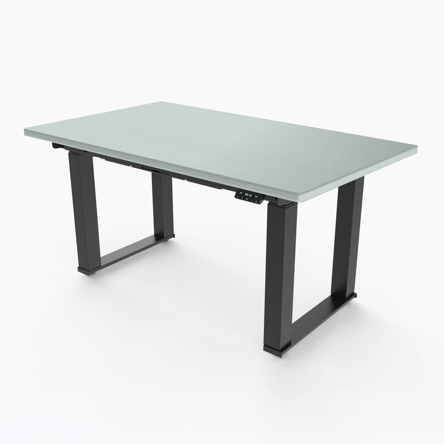 Ergoworks Meeting Room Electric Desk Grey (MFC203) (+$30) / Black Majestic Standing Desk, MFC Tabletop Ergoworks