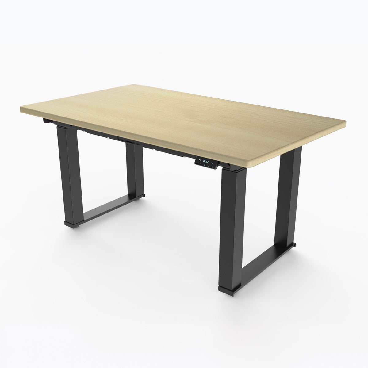 Ergoworks Meeting Room Electric Desk Maple (MFC325) (+$30) / Black Majestic Standing Desk, MFC Tabletop Ergoworks