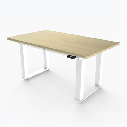 Ergoworks Meeting Room Electric Desk Maple (MFC325) (+$30) / White Majestic Standing Desk, MFC Tabletop Ergoworks