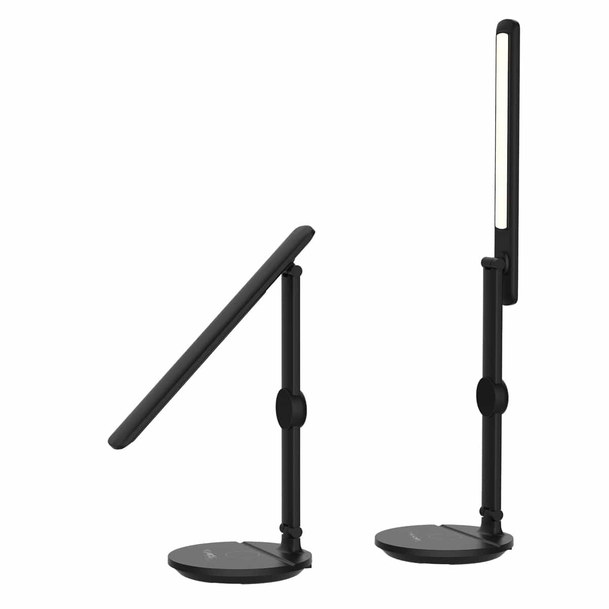 Ergoworks Desktop Light Ergo Eye Care Led Desk Lamp with Qi Charger & Digital Clock Ergoworks