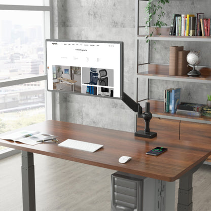 Ergoworks Monitor Arm Black Sleek Desk Mount Single Monitor Arm Ergoworks