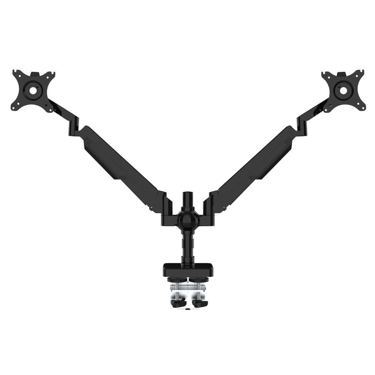 Ergoworks Monitor Arm Black Sleek Desk Mount Dual Monitor Arm Ergoworks
