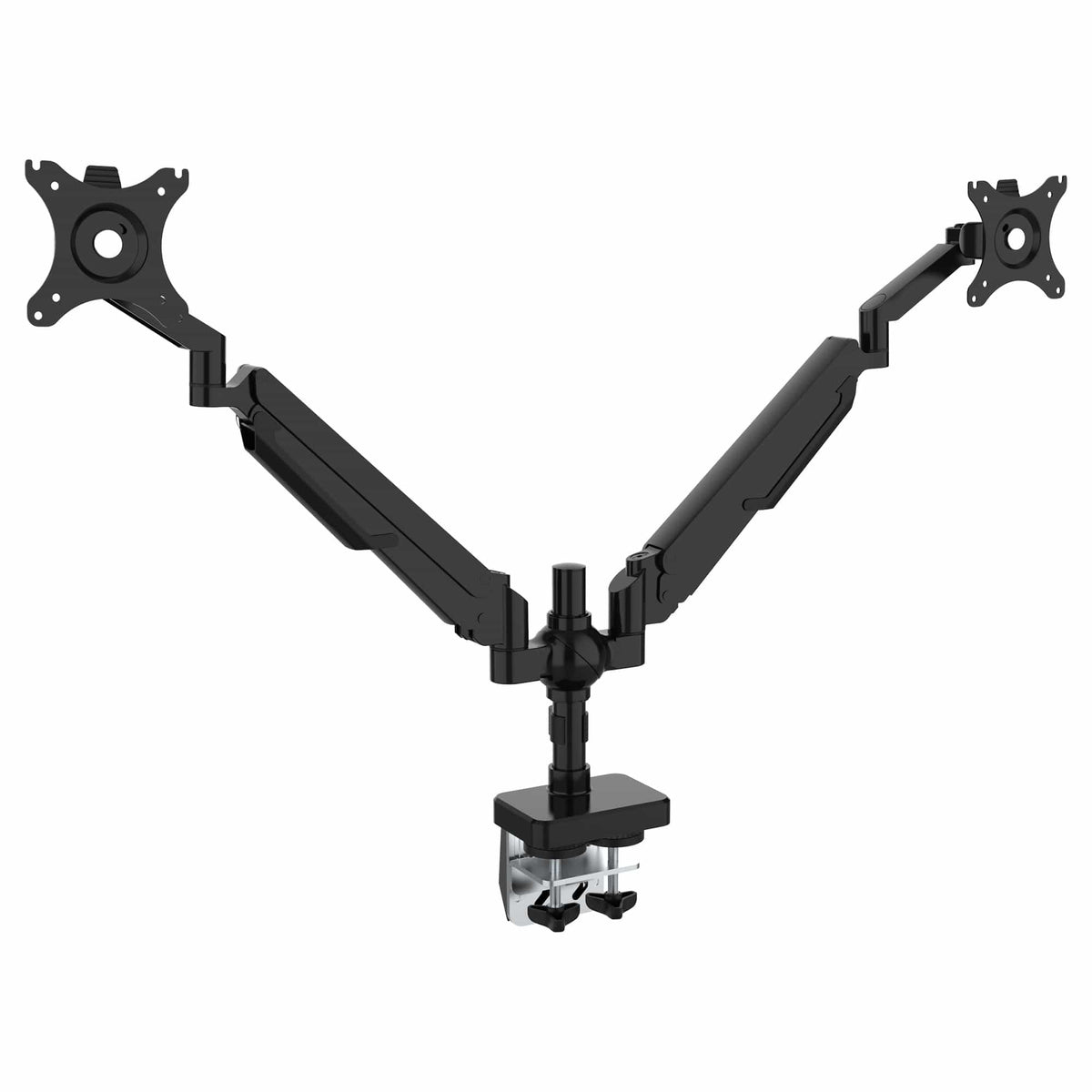 Ergoworks Monitor Arm Black Sleek Desk Mount Dual Monitor Arm Ergoworks
