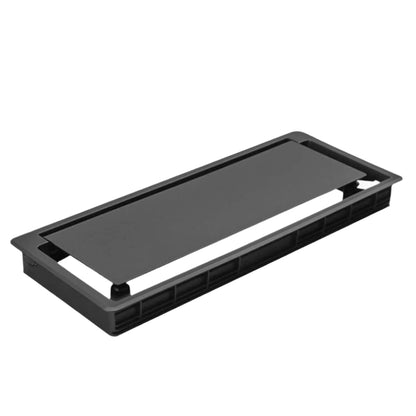 Ergoworks Under-Desk Accessories Black Cable Management Flip Cover Box Ergoworks
