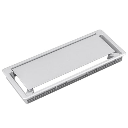 Ergoworks Under-Desk Accessories Silver/Grey Cable Management Flip Cover Box Ergoworks