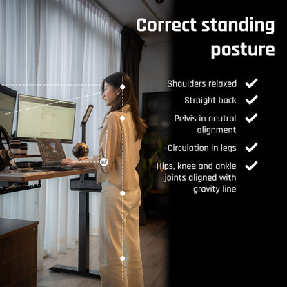 Ergoworks Electric Desk Miniature Standing Desk, Formica Tabletop Ergoworks