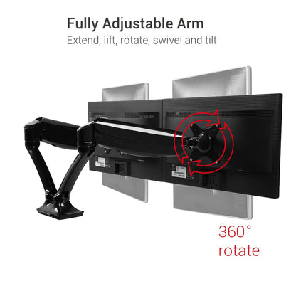 Ergoworks Monitor Arm Dual Vesa Universal Desk Mount Ergoworks
