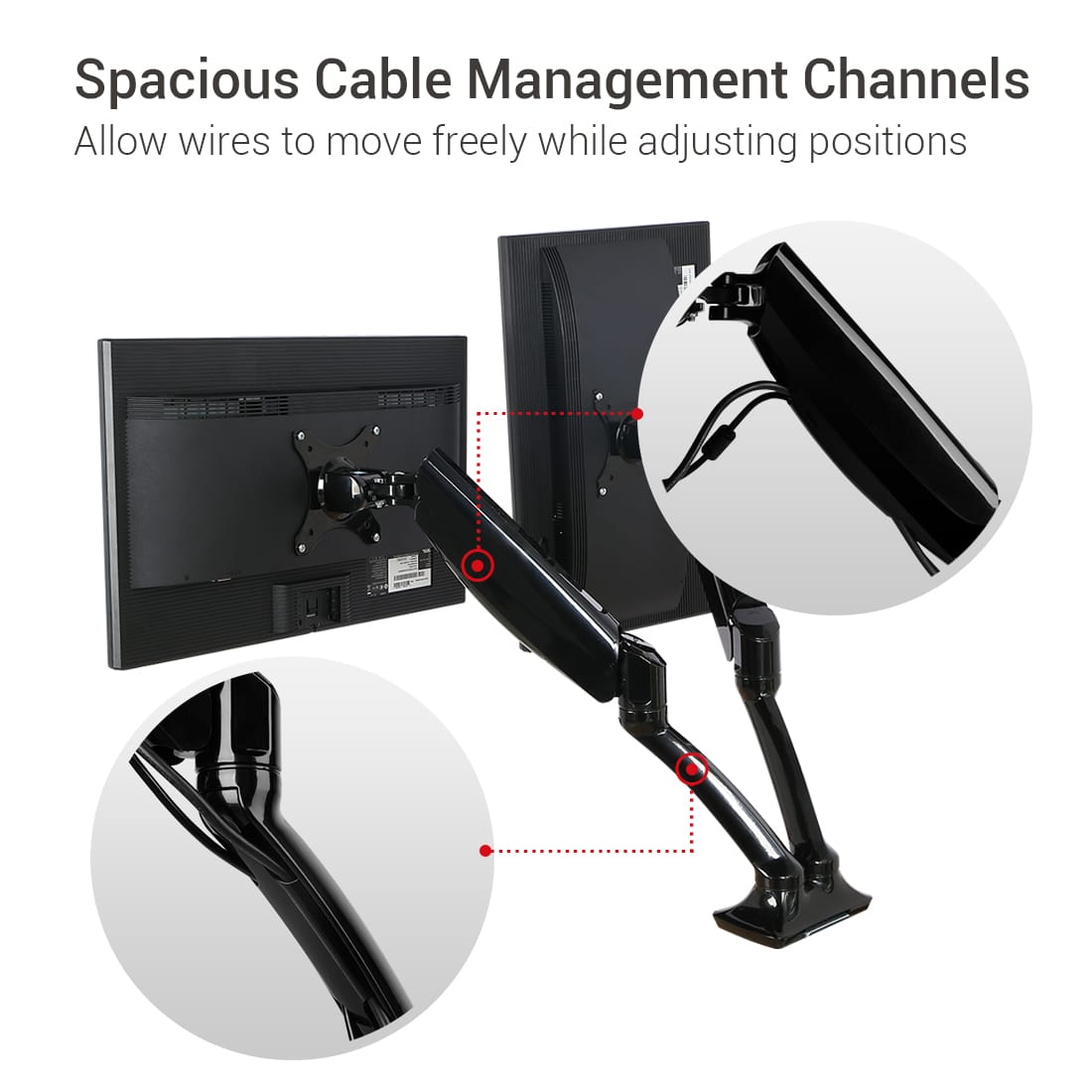 Ergoworks Monitor Arm Dual Vesa Universal Desk Mount Ergoworks
