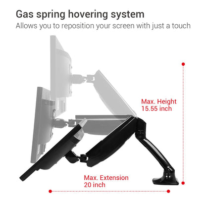 Ergoworks Monitor Arm Dual Vesa Universal Desk Mount Ergoworks