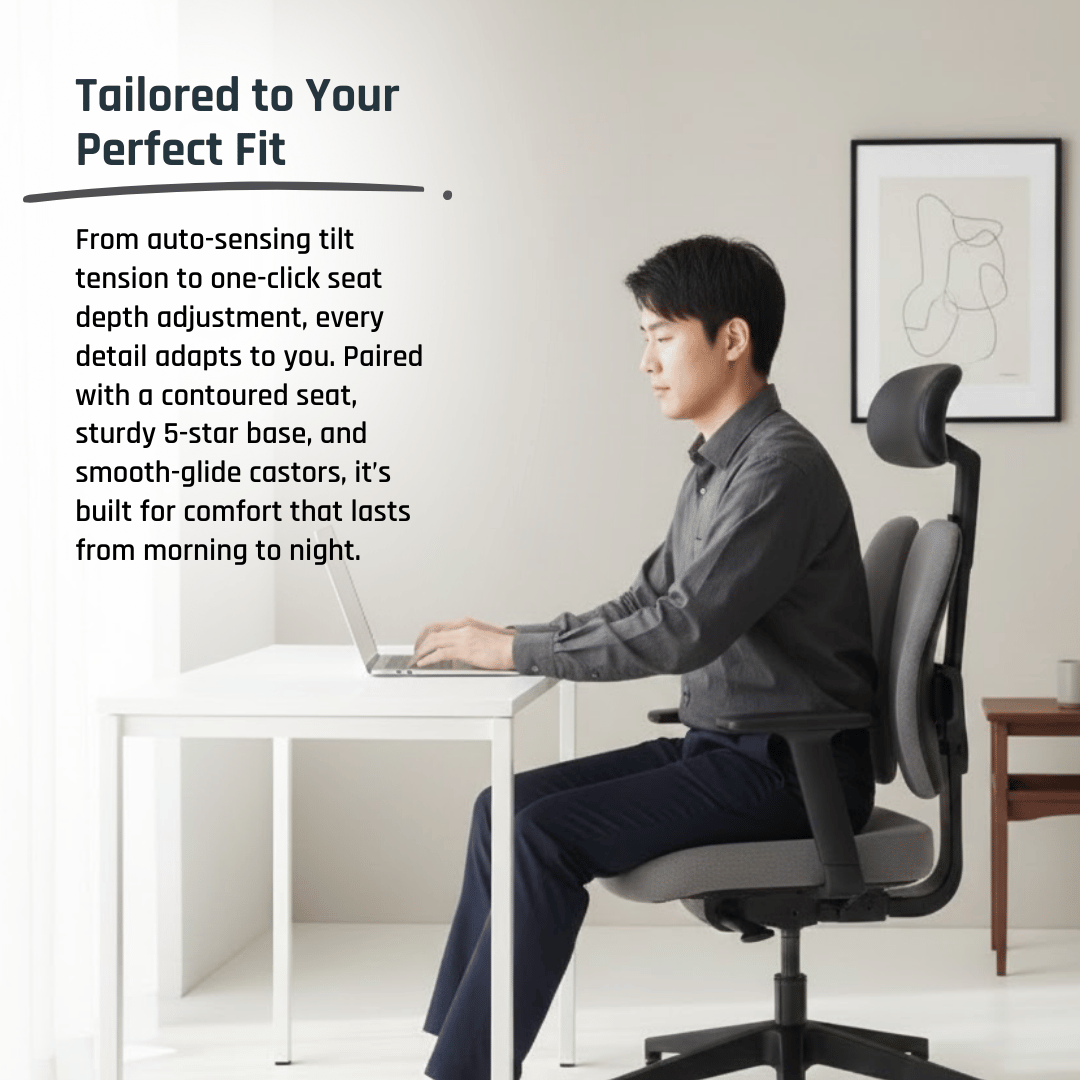 DUOREST Office Chairs [Special Promo] Gold Renewal Ergonomic Chair Ergoworks
