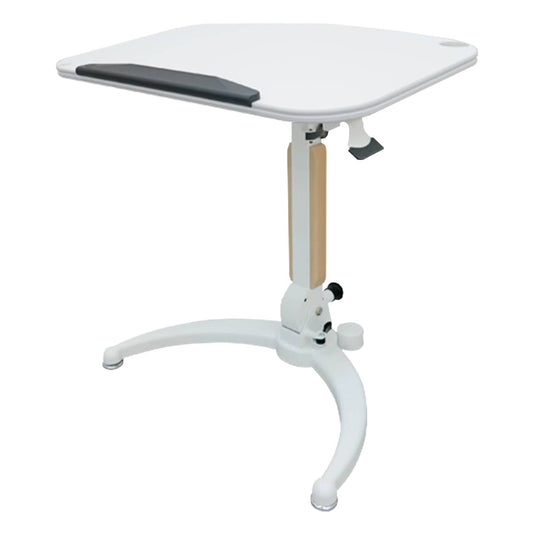 Impact Mobile Gas Lift Height Adjustable Tilt & Foldable White Desk Ergoworks