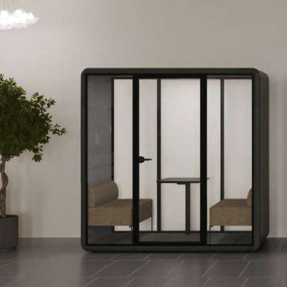 KOPLUS Meeting Pod KP2212DO-BK-WH-DG (BLACK/WHITE/DARK GREY) Soundproof KOLO DUO Meeting Pod With UV-C Lamp Ergoworks