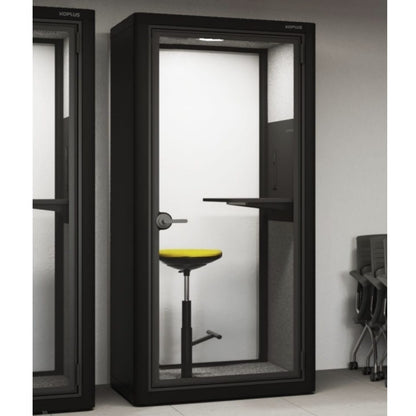 KOPLUS Meeting Pod Soundproof Acoustic Phone Booth Single Pod With Stool (MILLI-STAND) Ergoworks