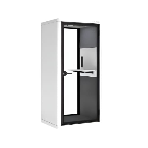 KOPLUS Meeting Pod Soundproof Acoustic Phone Booth Single Pod With Stool (MILLI-STAND) Ergoworks