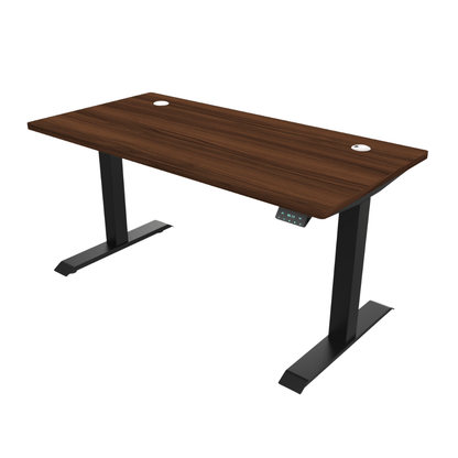 Ergoworks Electric Desk Noce Champagne (MFCAP5) (+$30) / Black [Customizable] Signature Standing Desk, MFC Tabletop (White Frame Pre-Order) Ergoworks