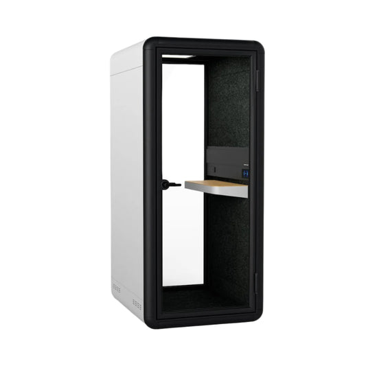 KOPLUS Meeting Pod Black/White/Dark Grey Soundproof KOLO SOLO Single Pod With Stool & UV-C Lamp Ergoworks