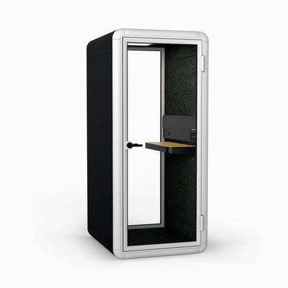 KOPLUS Meeting Pod White/Black/Dark Grey Soundproof KOLO SOLO Single Pod With Stool & UV-C Lamp Ergoworks