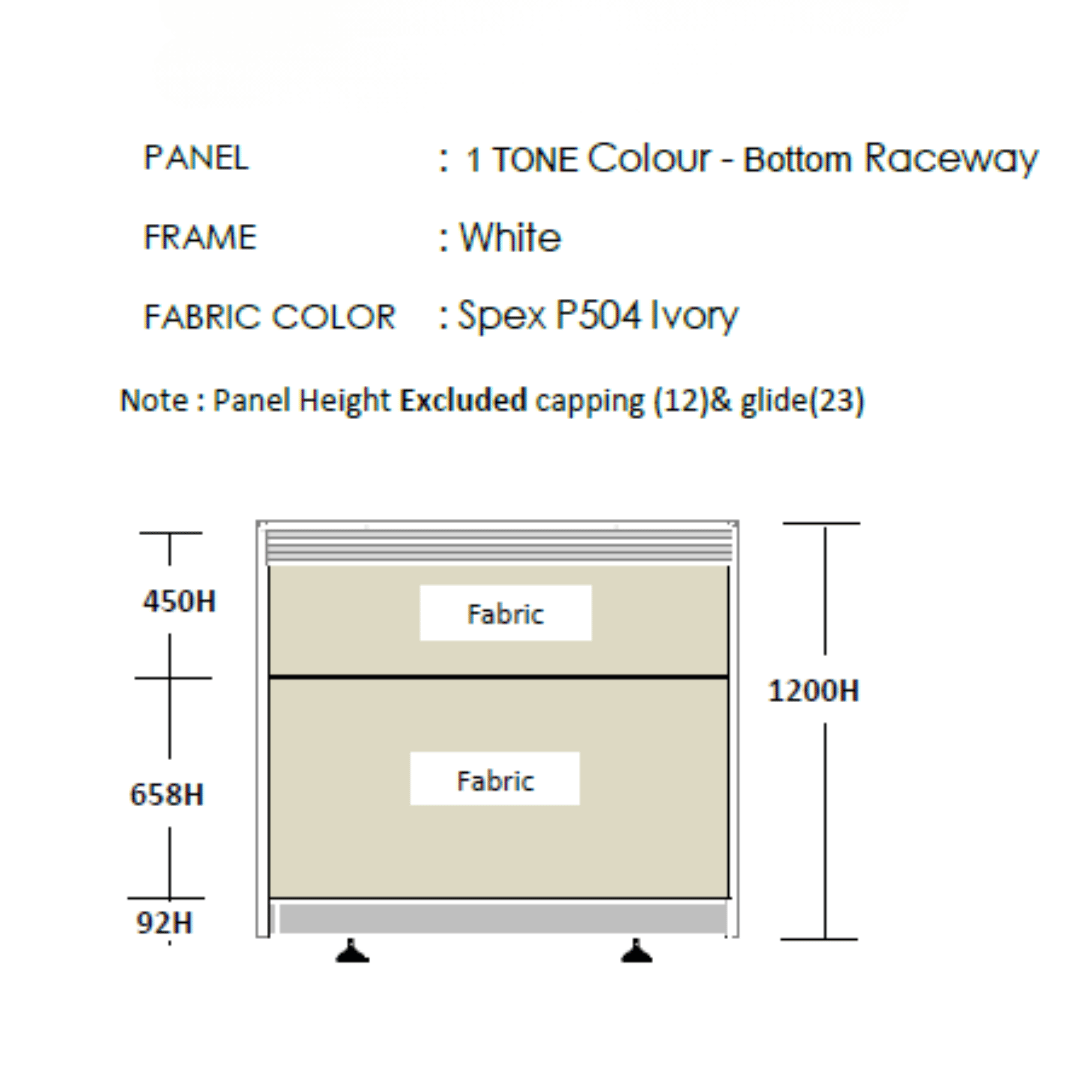 Ergoworks  [CLEARANCE] System 4-Seater Clusters with Partition Panel Ergoworks