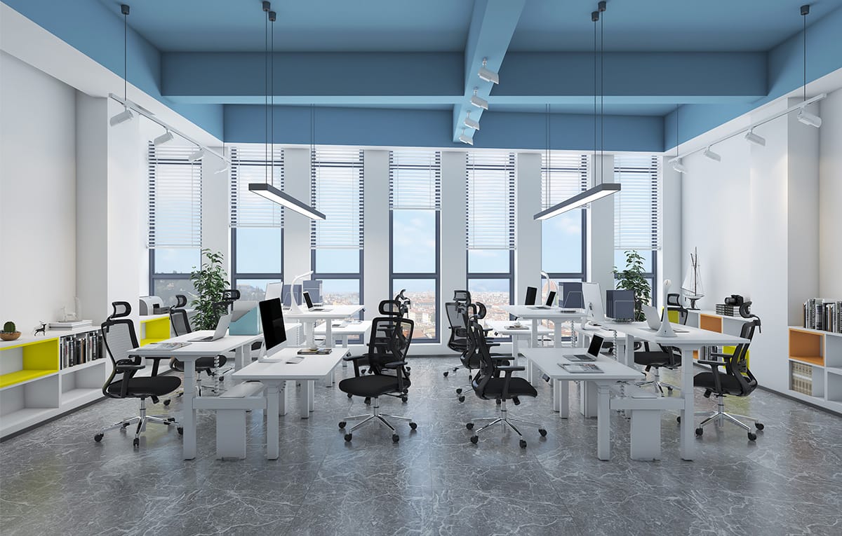 Ergoworks Dual Benching Electric Desk [Customizable] Dual Benching Electric Desk Ergoworks