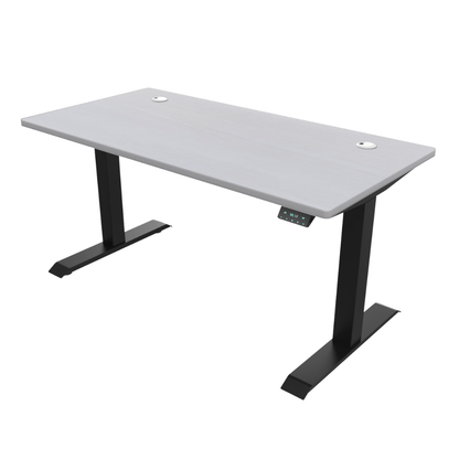 Ergoworks Electric Desk White Wash Pearl (MFCOB8) (+$30) / Black [Customizable] Signature Standing Desk, MFC Tabletop (White Frame Pre-Order) Ergoworks