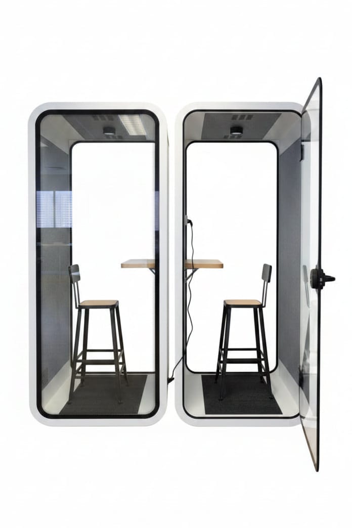 Ergoworks Meeting Pod Green [Rental] Soundproof Acoustic Meeting Pod Ergoworks