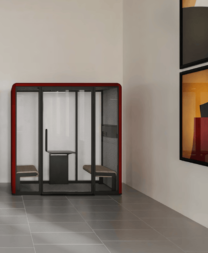 KOPLUS Meeting Pod KP2212DO-BK-WH-DG (BLACK/WHITE/DARK GREY) Soundproof KOLO DUO Meeting Pod With UV-C Lamp Ergoworks