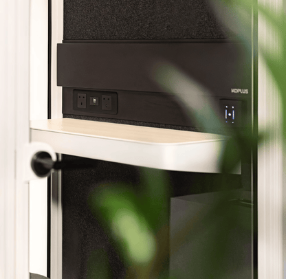 KOPLUS Meeting Pod KP2212DO-BK-WH-DG (BLACK/WHITE/DARK GREY) Soundproof KOLO DUO Meeting Pod With UV-C Lamp Ergoworks