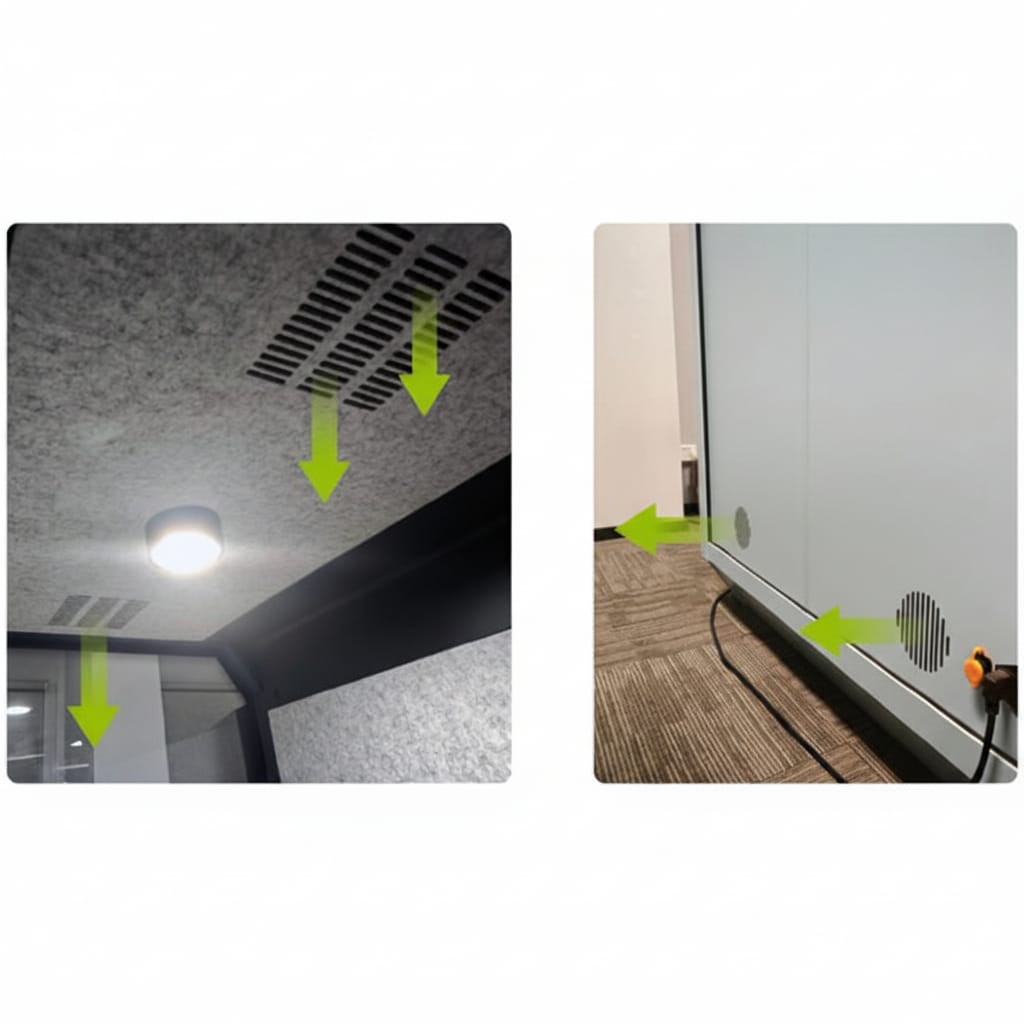 Ergoworks Meeting Pod Green [Rental] Soundproof Acoustic Meeting Pod Ergoworks