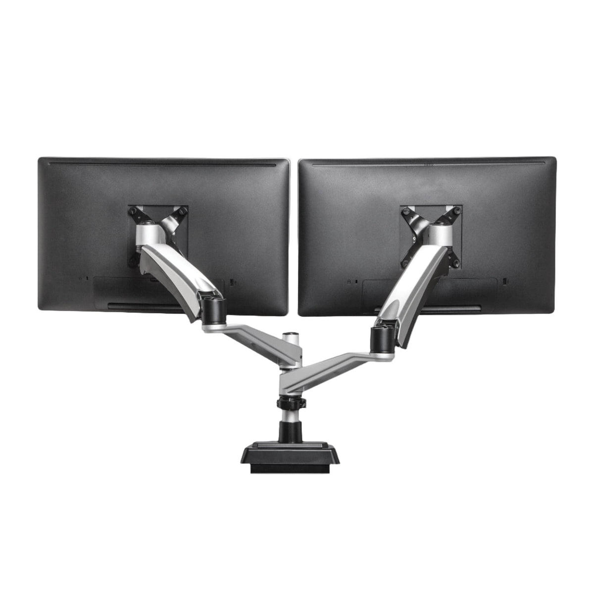 VARIDESK Monitor Arm Silver Varidesk Desk Mount Dual Monitor Arm Ergoworks