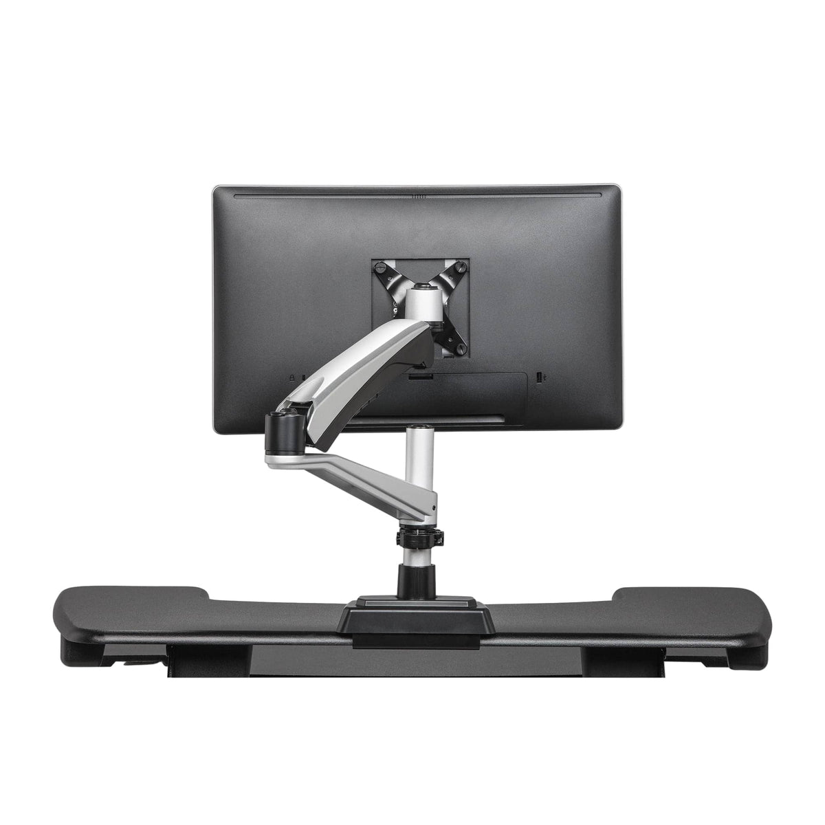 VARIDESK Monitor Arm Silver Varidesk Desk Mount Single Monitor Arm Ergoworks